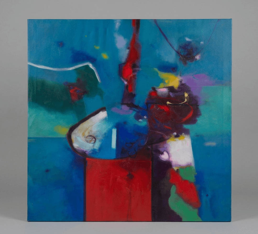 Vitrail 2 - Acrylique sur toile -  92 x 92 cm