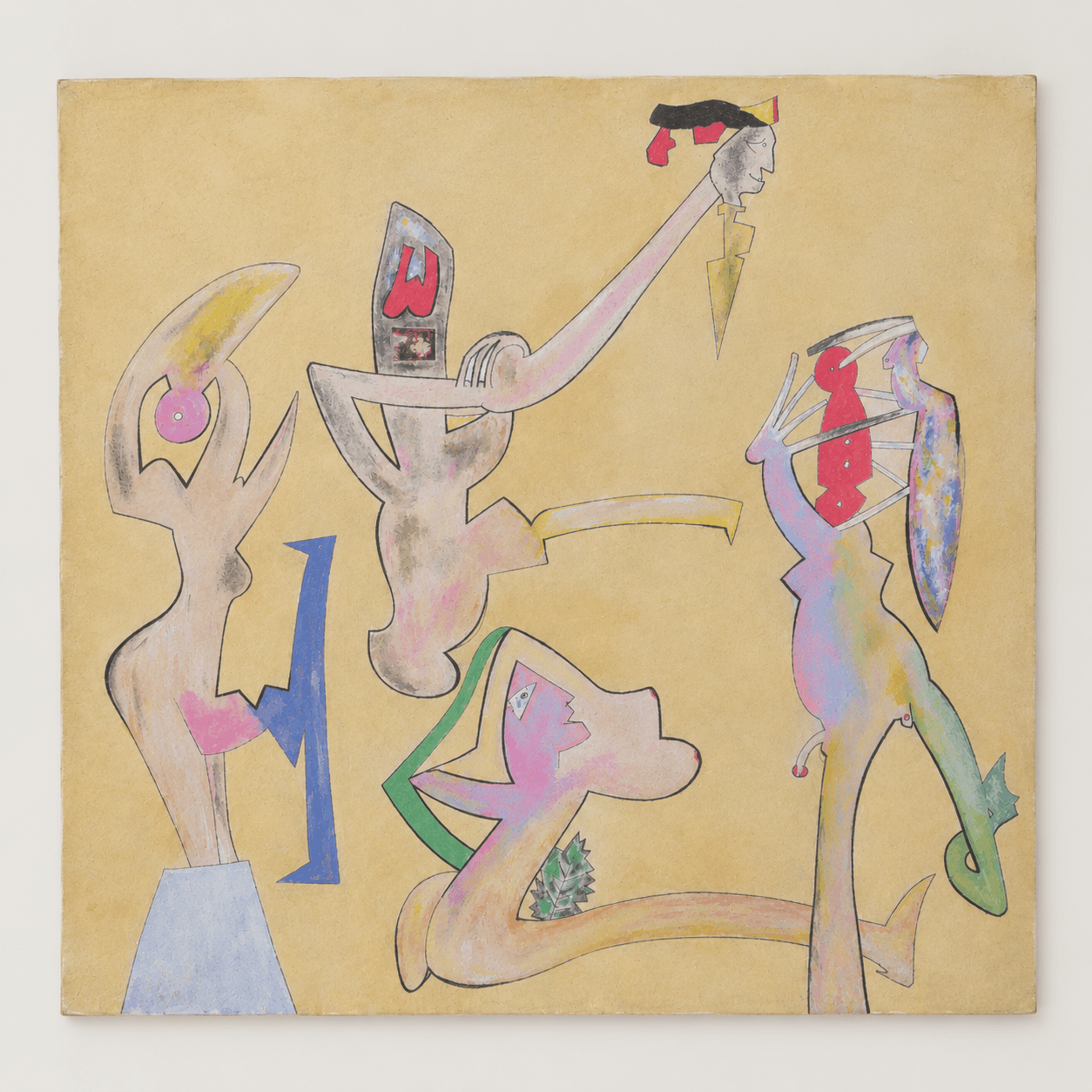 裸体人像 - 布面油画（裱于木板） - 70 x 70 cm