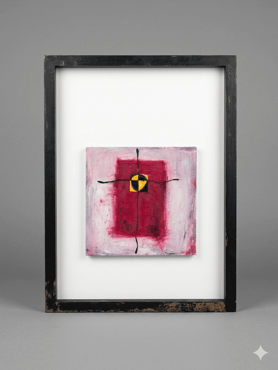 Série Noire 10 - Huile sur toile, encadré - 72 x 52 cm