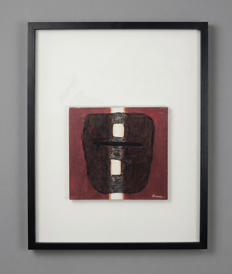 Negro Series 5 - Óleo sobre lienzo, enmarcado - 72 x 52 cm