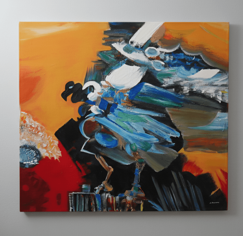 Cóndor Colombia - Huile sur toile - 117 x 104 cm