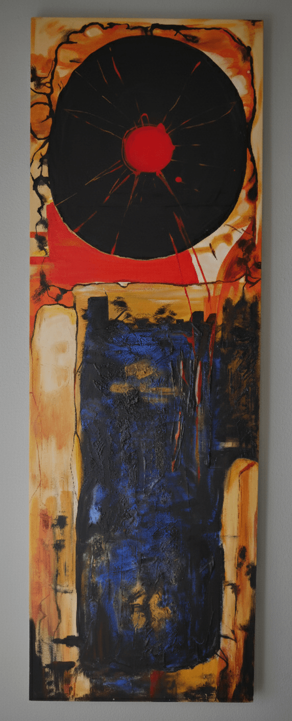 Reloj - Acrylique sur toile - 151 x 50 cm